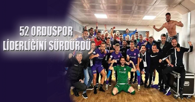 52 Orduspor, Konyaspor’u 1-0 Yenerek Liderliğini Sürdürdü