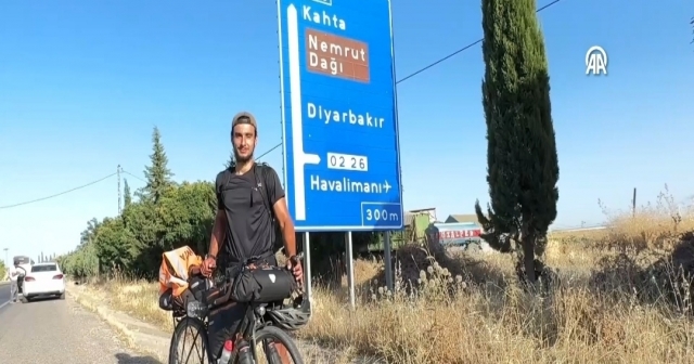 Almanya'dan Adıyaman'a Pedal Çevirdi