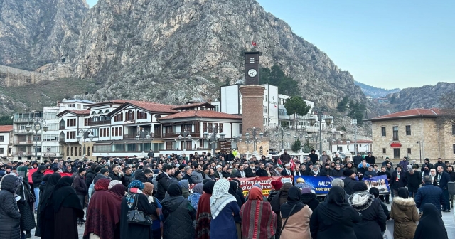 Amasya'da Filistin'e Destek Yürüyüşü Düzenlendi