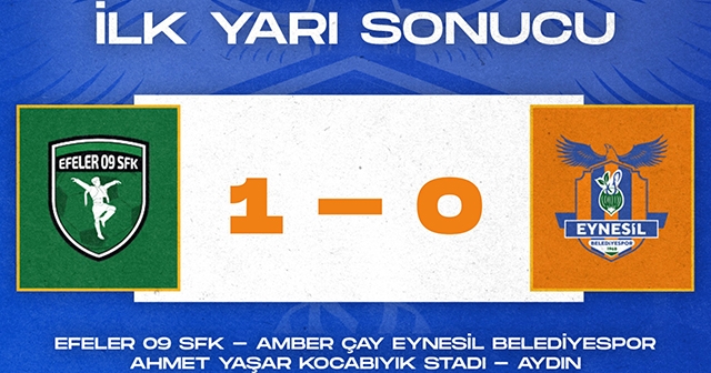 AMBER ÇAY EYNESİL BELEDİYESPOR İLK YARIDA MAĞLUP