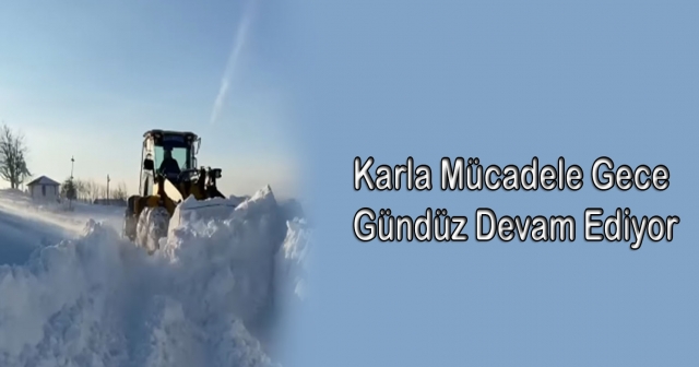 Aybastı’da Karla Mücadele Aralıksız Sürüyor