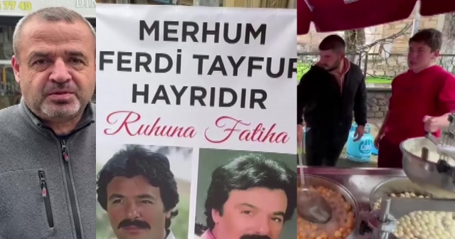 Aydın'da Ferdi Tayfur İçin Lokma Dağıtıldı