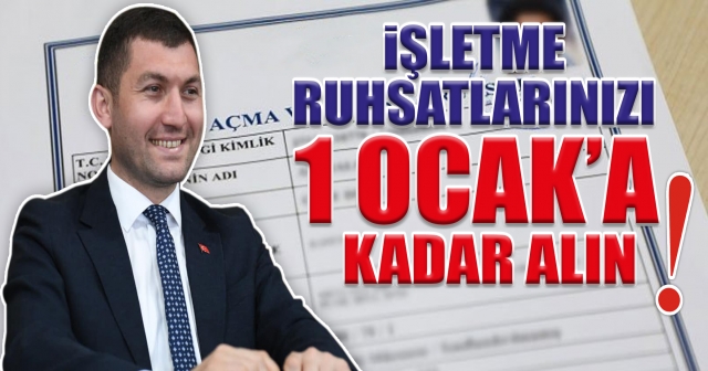 Başkan Ulaş Tepe’den ruhsatsız işletmelere çağrı!