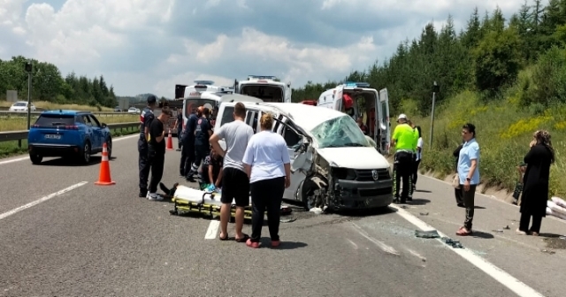 Bolu'da Kaza: 1 Ölü, 10 Yaralı