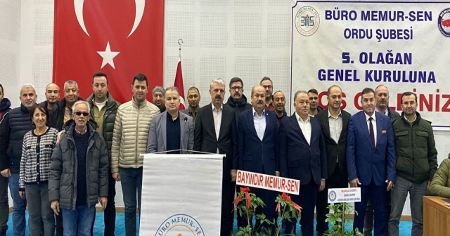 Büro Memur-Sen Ordu'da Yeni Yönetim Seçildi