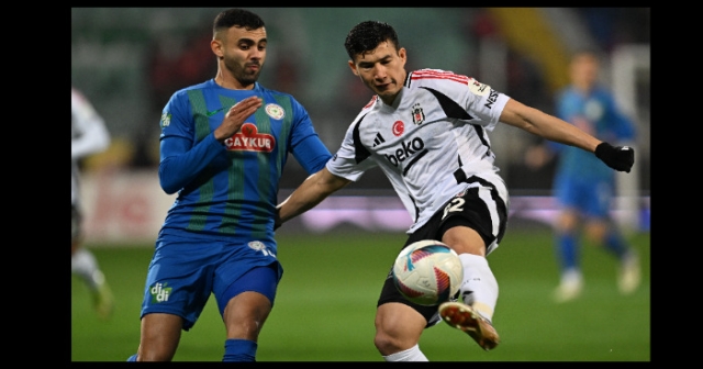 Çaykur Rizespor-Beşiktaş Mücadelesinde Çekişmeli Anlar