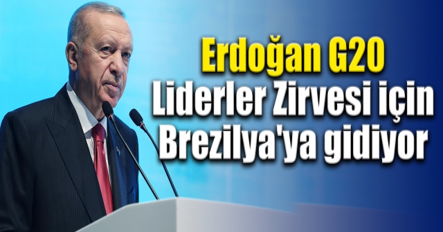 Cumhurbaşkanı Erdoğan, G20'ye katılacak