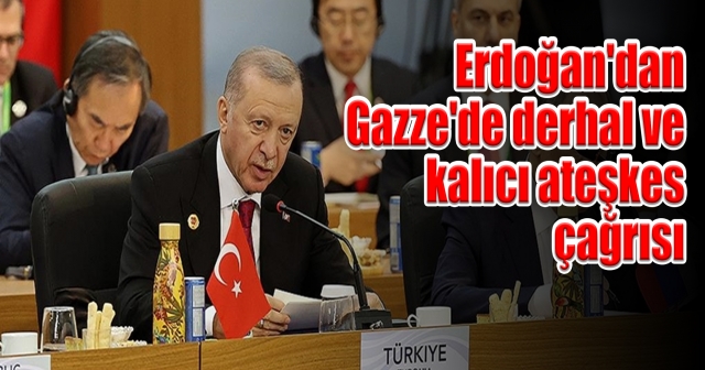 Cumhurbaşkanı Erdoğan'dan Gazze mesajı