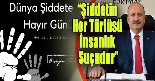 Dünya Şiddete Hayır Günü’nde Tavlı’dan Barış Mesajı