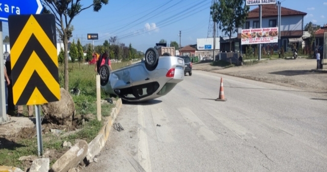 Düzce'de Kaza: 1 Yaralı