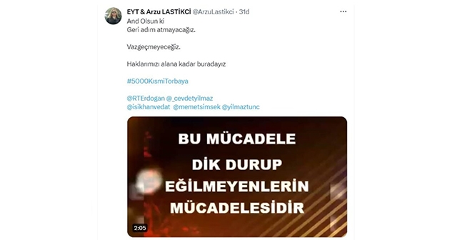 EYT'LİLER İÇİN MÜCADELEYE DEVAM