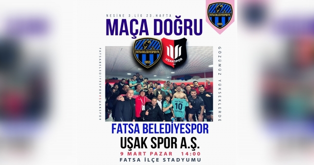 Fatsa Belediyespor 9 Mart’ta Uşakspor’u Ağırlıyor