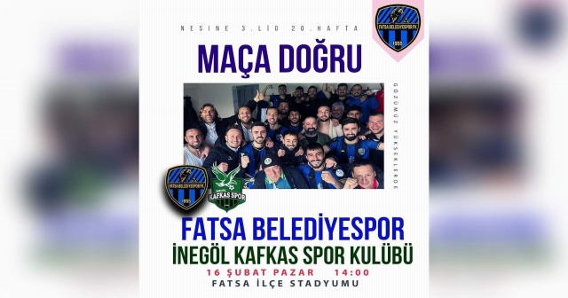 Fatsa İlçe Stadyumu'nda Nesine 3. Lig Heyecanı