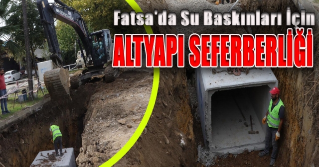 Fatsa Sanayi Sitesi'nde Altyapı Yenileme Çalışmaları Başladı