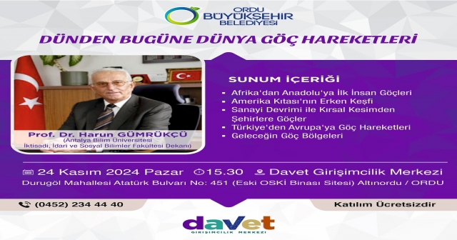 Göç Tarihi ve Geleceği Konferansı Düzenlenecek