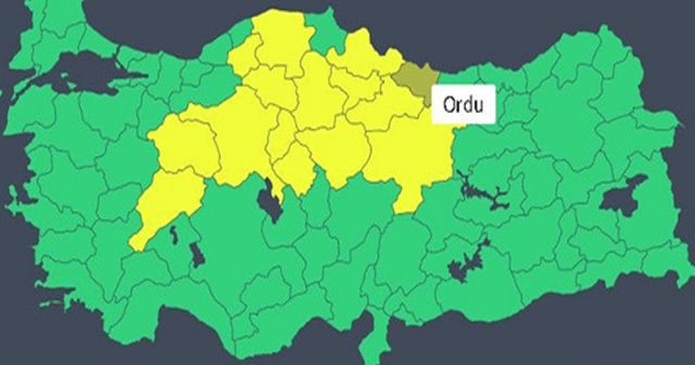 Jandarma’dan Ordu İçin Sarı Kodlu Uyarı: Sürücüler Dikkatli Olmalı!