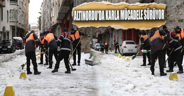 "Kar Sonrası Temizlik Çalışmaları Devam Ediyor