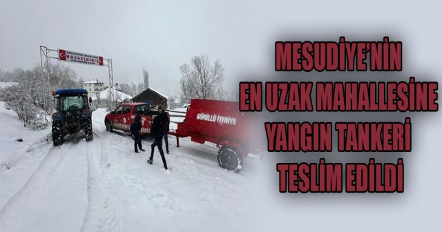 Karacaömer Mahallesi’ne Yangın Ekipmanı Desteği