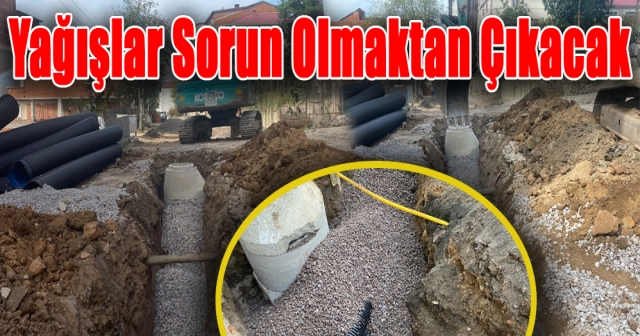 Korgan’da Yağmur Suyu Hattı Çalışmaları Başladı