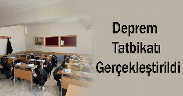 Korgan’daki Okullarda Deprem Tatbikatı!