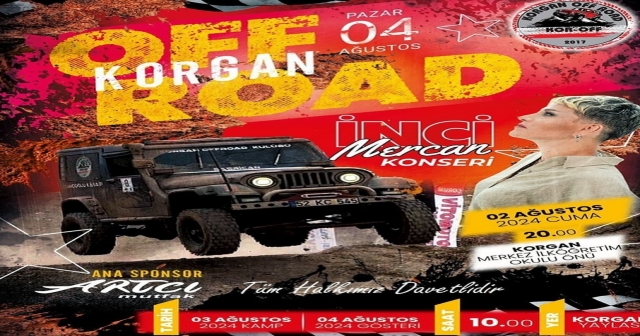 Korgan Off-Road Festivali Başlıyor