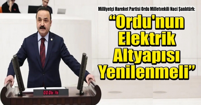 MHP'li Şanlıtürk: Ordu'da Elektrik Sorununa Çözüm İstedi