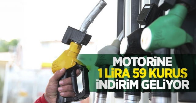 Motorine indirim geliyor