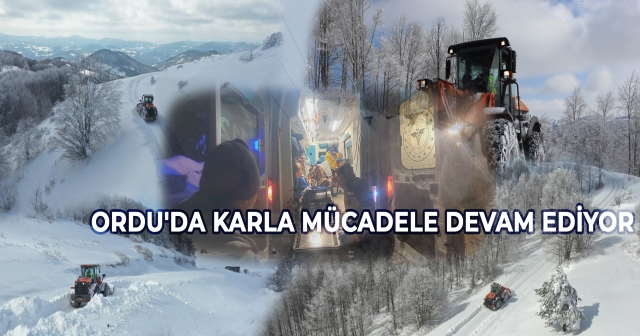 Ordu Büyükşehir Karla Mücadelede Etkin