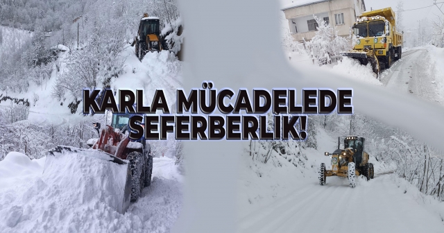 Ordu’da 4.157 Km Yol Açıldı: Karla Mücadele Sürüyor