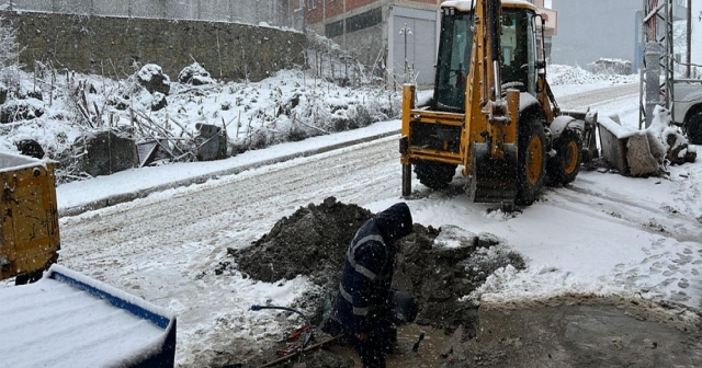 Ordu’da Donan Su Hatlarına Hızlı Müdahale