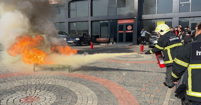 Ordu’da Kamu Personeline Yangın Eğitimi ve Tatbikat Düzenlendi