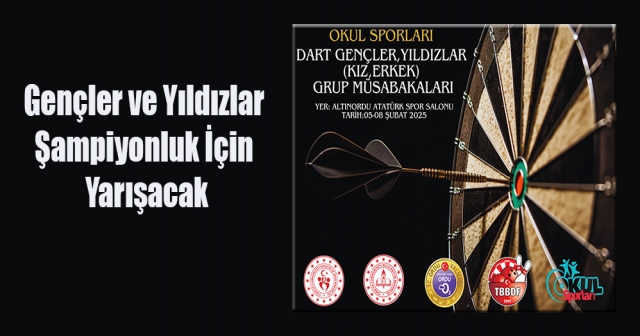 Ordu’da Okul Sporları Dart Müsabakaları Başlıyor