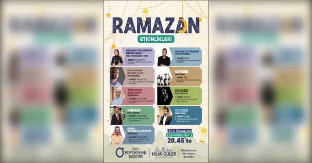 Ordu’da Ramazan Etkinlikleri Başlıyor!