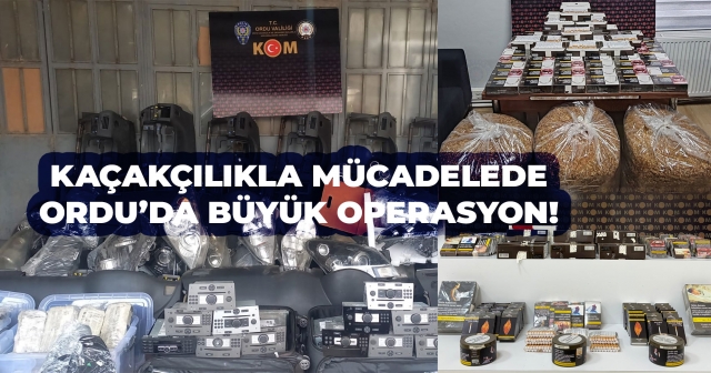 Ordu Emniyetinden Kaçakçılıkla Mücadele