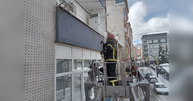 Ordu İtfaiyesi’nden Yoğun Kar Mesaisi