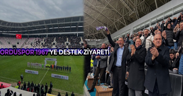 Ordu Valisi ve Yerel Yöneticiler Orduspor'u Desteklemek İçin Stadyumda