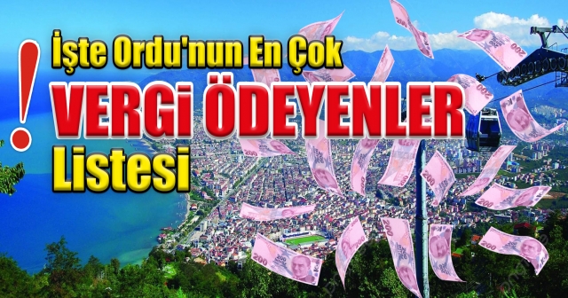 Ordu'da 2023 Vergi Şampiyonları Açıklandı