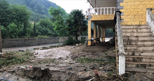 Ordu'da yağışın etkili olduğu iki ilçede hasar tespiti yapılıyor