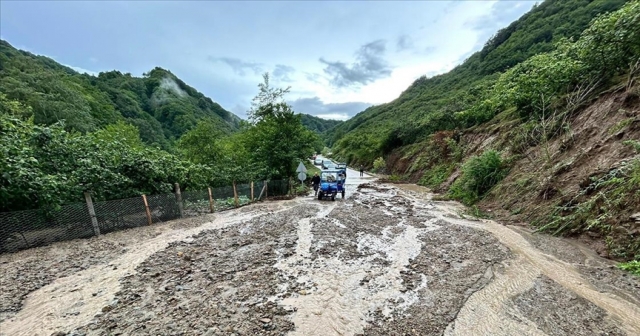 Ordu'nun İkizce ilçesinde şiddetli yağış hasara neden oldu