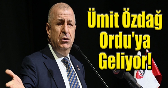 ÖZDAĞ 29 EYLÜL'DE ORDU'DA