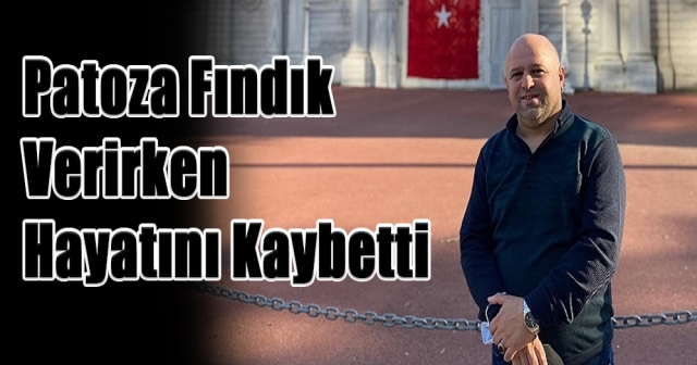 Patoza Fındık Verirken Hayatını Kaybetti