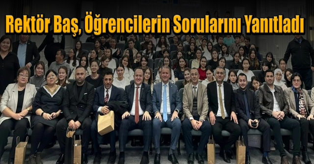 Rektör Baş, Öğrencilerle Söyleşide Buluştu