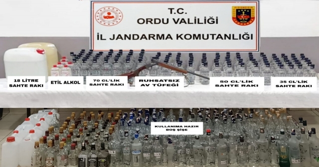 SAHTE İÇKİ YAKALANDI