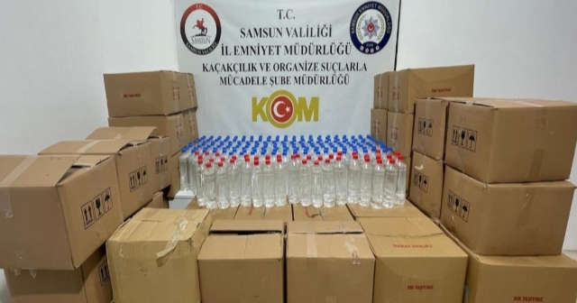 Samsun'da 1200 Litre Etil Alkol Ele Geçirildi