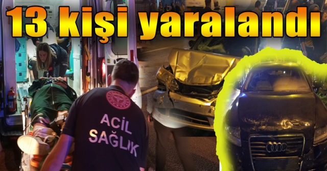 Samsun'da zincirleme trafik kazası !