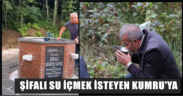 Şifalı su içmek isteyenler Kumru'ya akın ediyor!