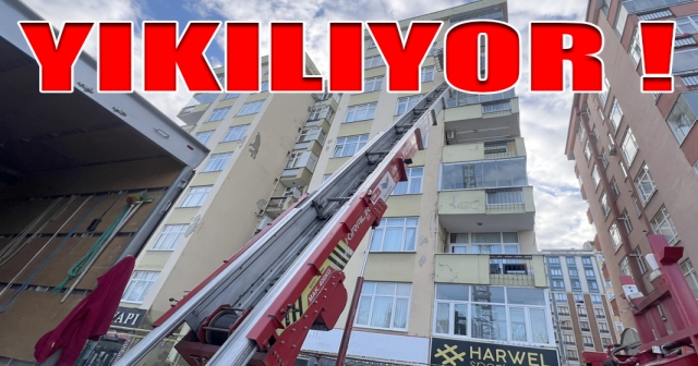 Tahliye edilen apartman için yıkım kararı çıktı