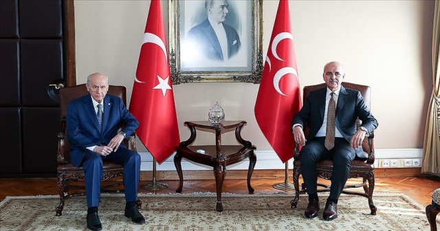 TBMM Başkanı Kurtulmuş,  Bahçeli'yi Ziyaret Etti