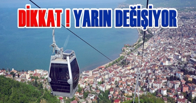 TELEFERİKTE KIŞ SAATİ UYGULAMASI