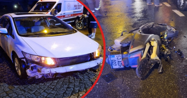 Trafik kazasında motosiklet sürücüsü öldü